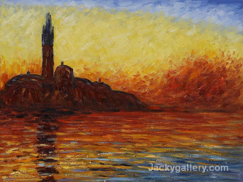 San Giorgio Maggiore by Twilight art by Claude Monet paintings reproduction